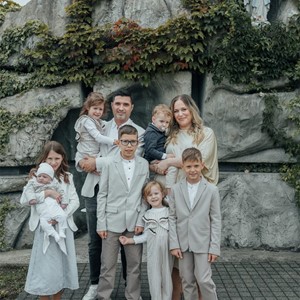 Kršteno sedmo dijete obitelji Glasnović u zagrebačkoj Dubravi